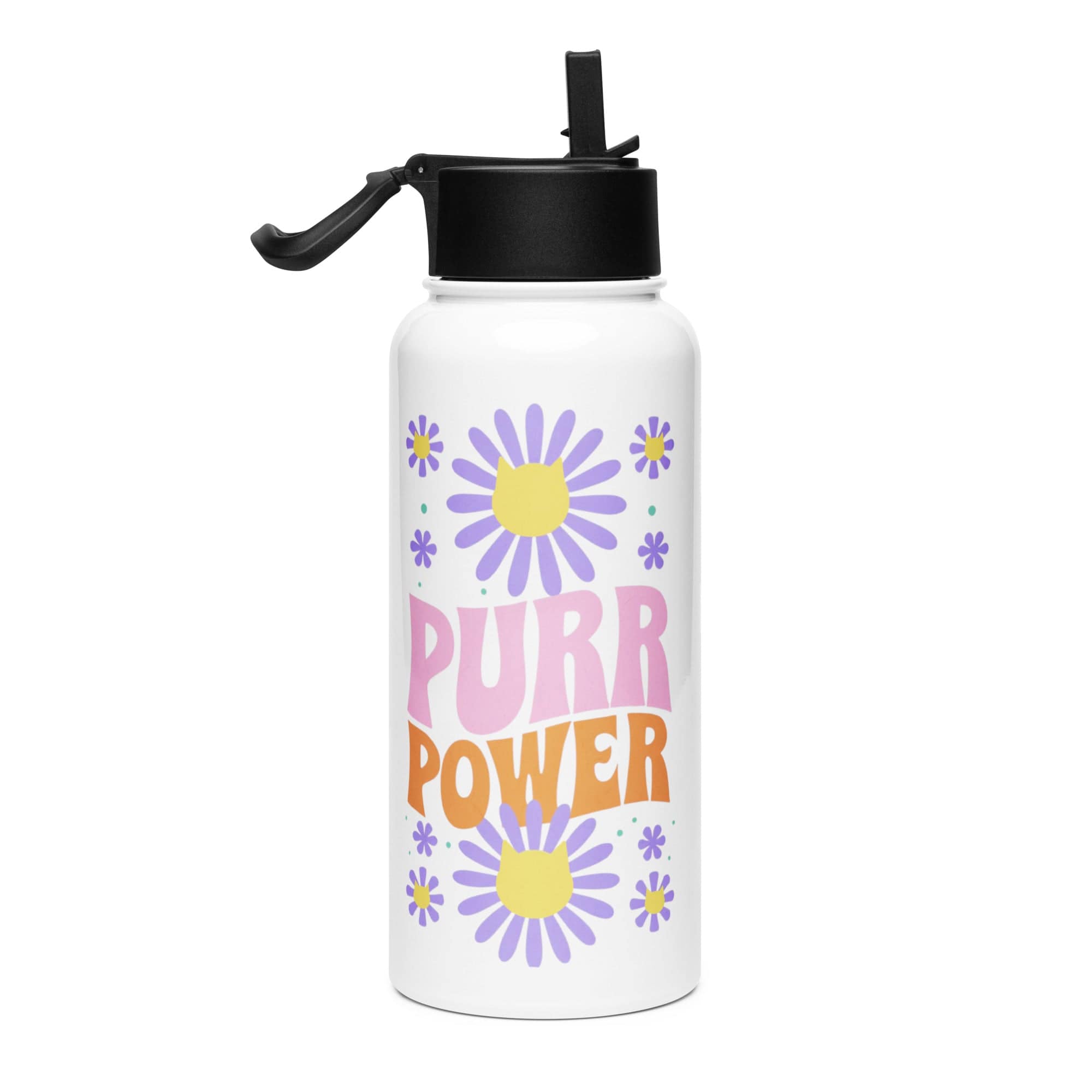 Purr Power Water Bottle