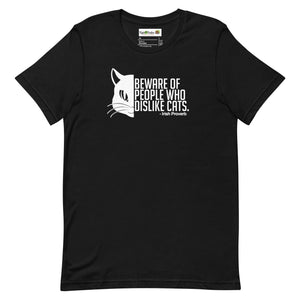 Black Irish Proverb Cat T-Shirt