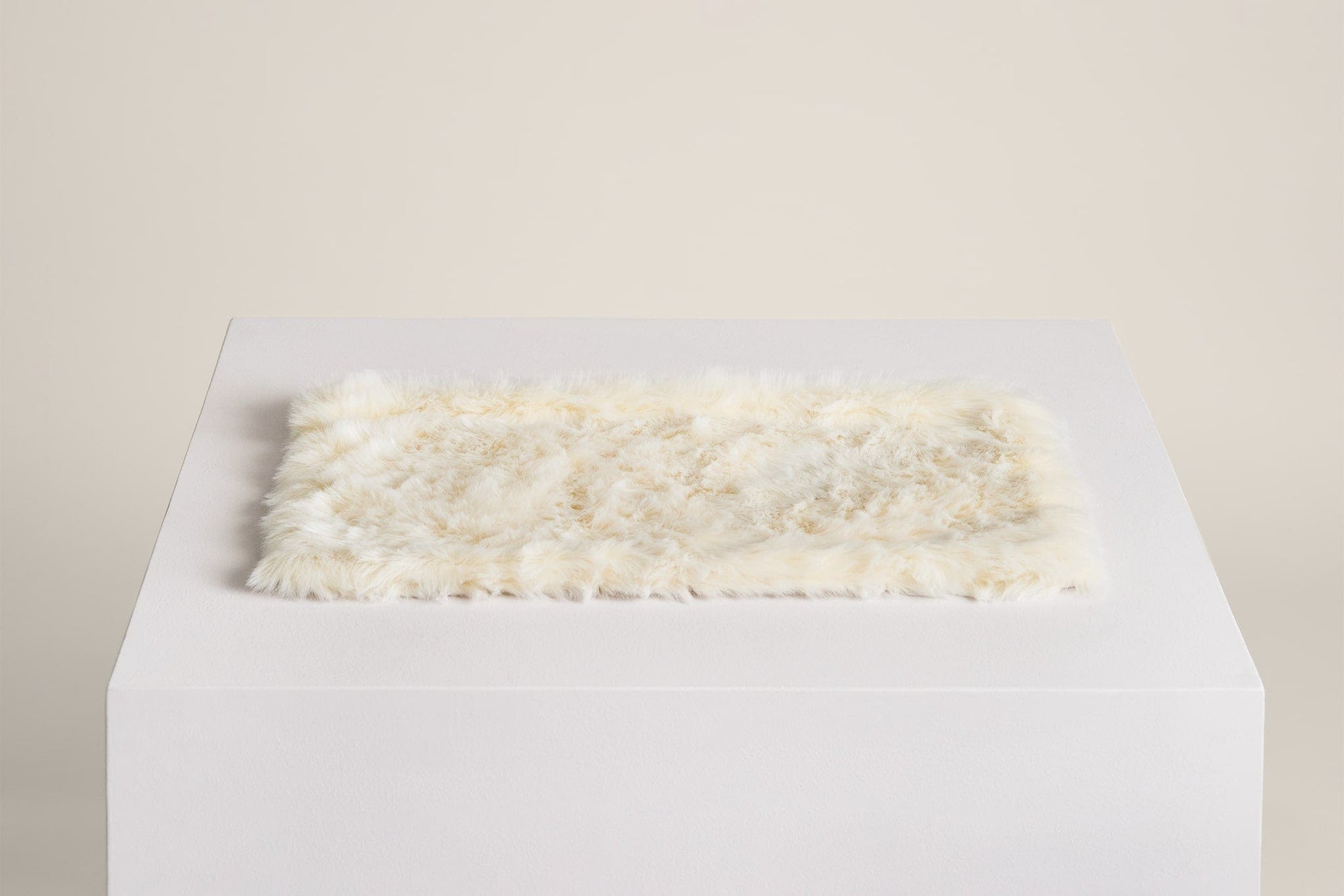 Tuft paw cat hammock cloud nine fluffy textile on pedestal featured on white background
