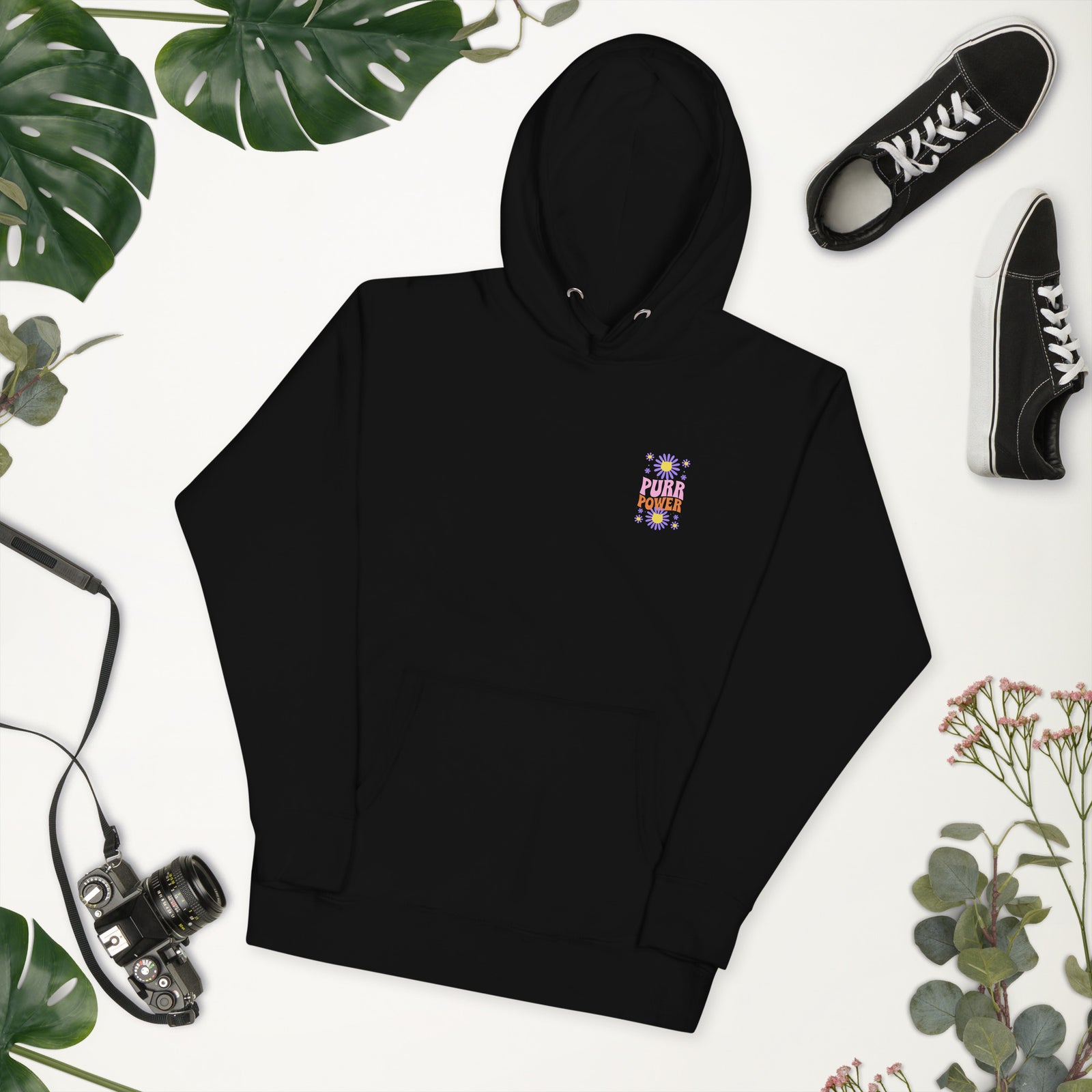 Cat-Themed Hoodie | Purr Power | Unisex