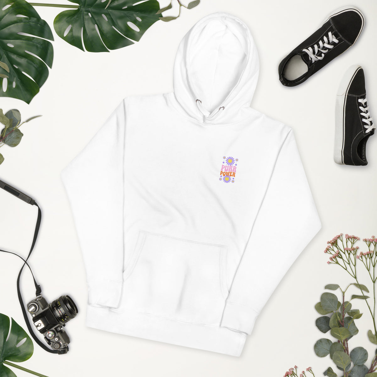 Cat-Themed Hoodie | Purr Power | Unisex