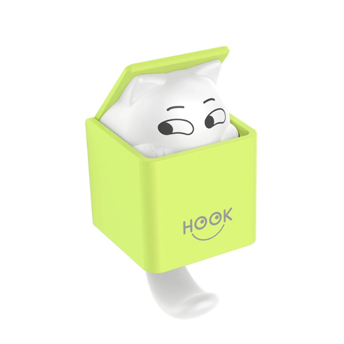 Green Cat Wall Hook