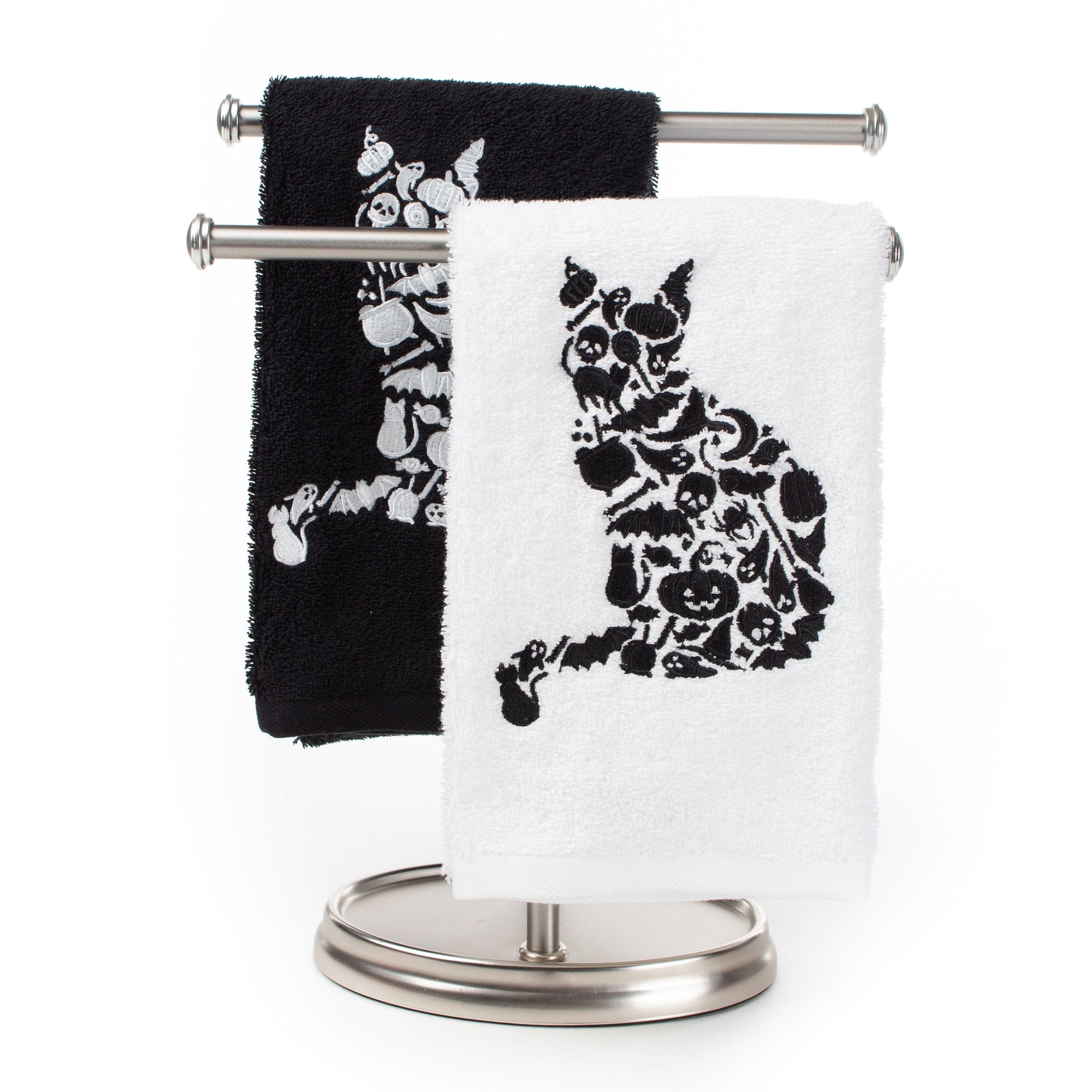 Halloween Cat Hand Towel