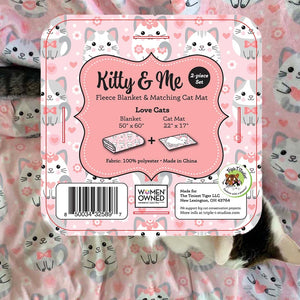 Kitty & Me | Fleece Cat Blanket and Cat Mat