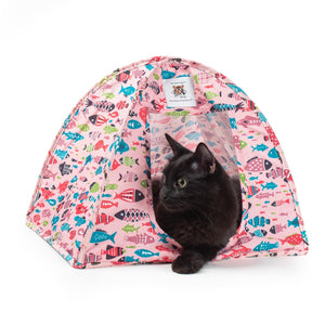 Cat Tent | Cotton Canvas Popup Pet Bed