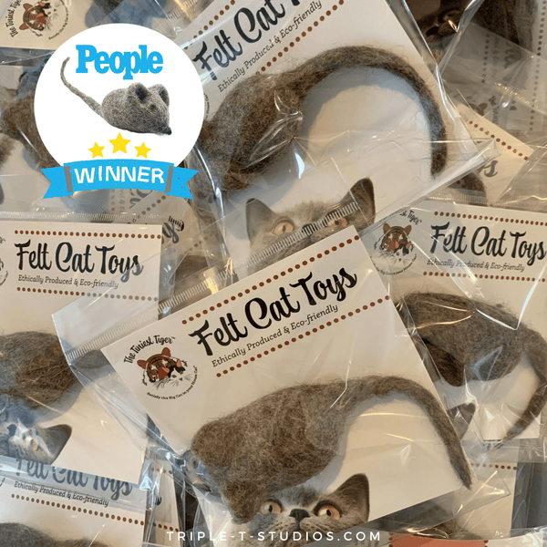 Wool mouse best sale cat toy