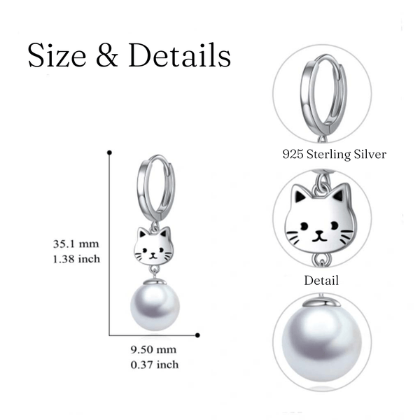 Cat sales earrings pandora