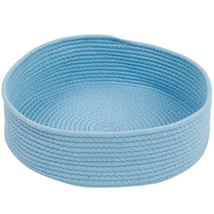Cotton Rope Cat Bed | Blue