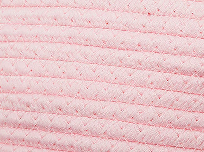 cat bed - cotton rope/pink