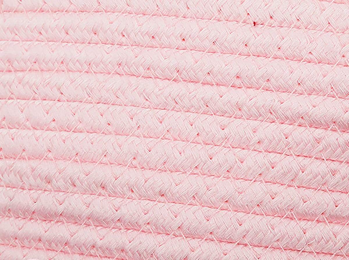 cat bed - cotton rope/pink