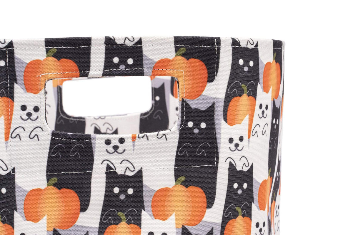 Halloween Cat Canvas  handle closeup view