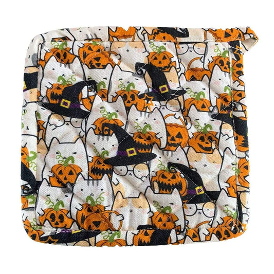 Halloween Cat Hot Pad- Triple T Studios