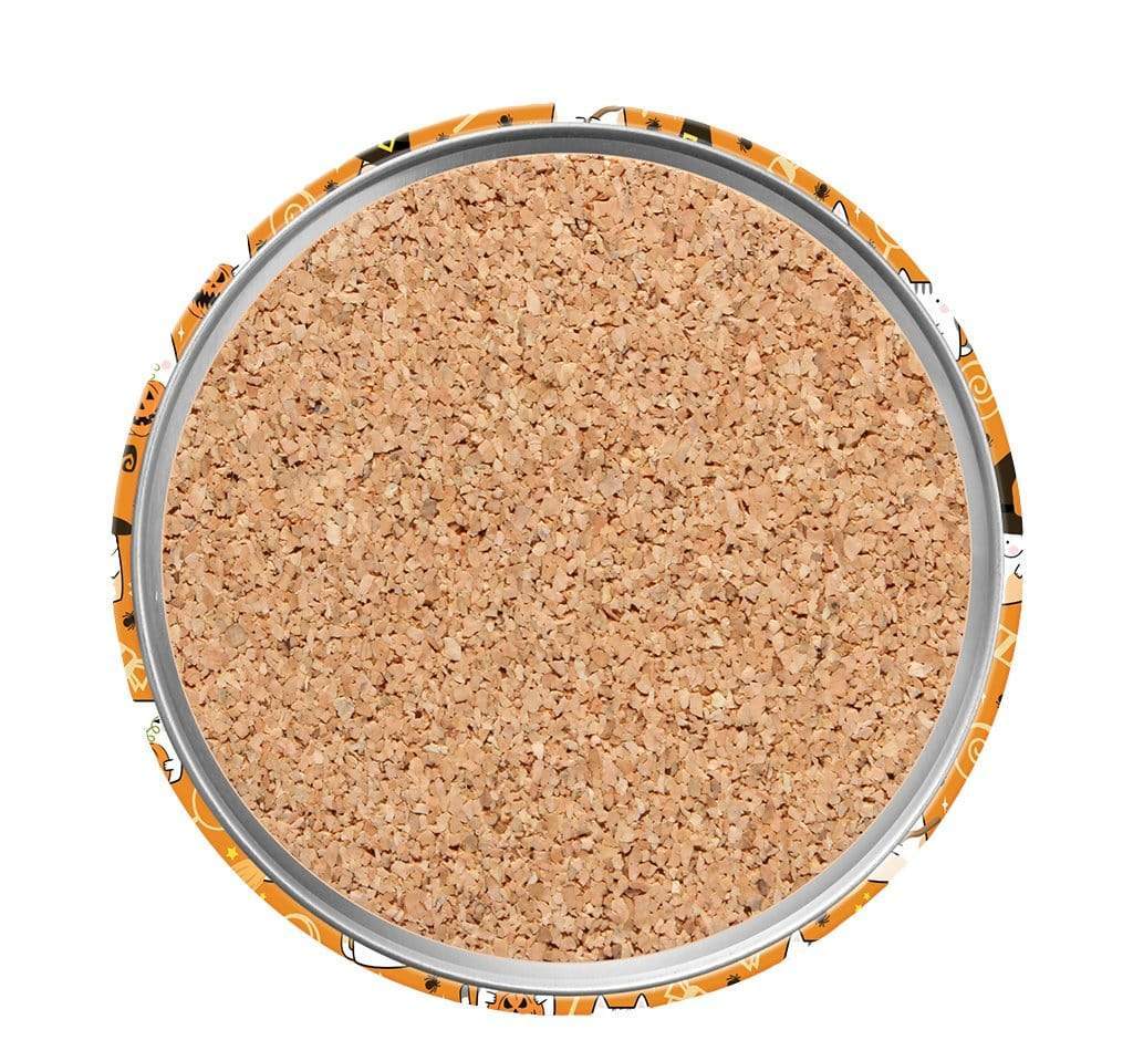 cork backing on Halloween Cat Coasters
