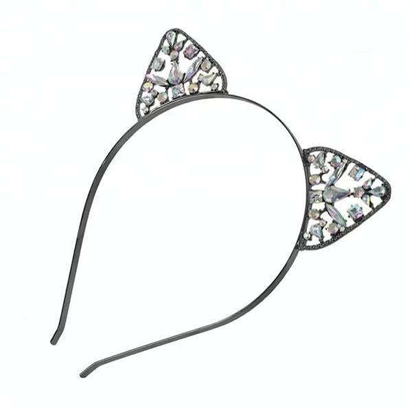 Crystal Cat Ear Headband | Cat Headband