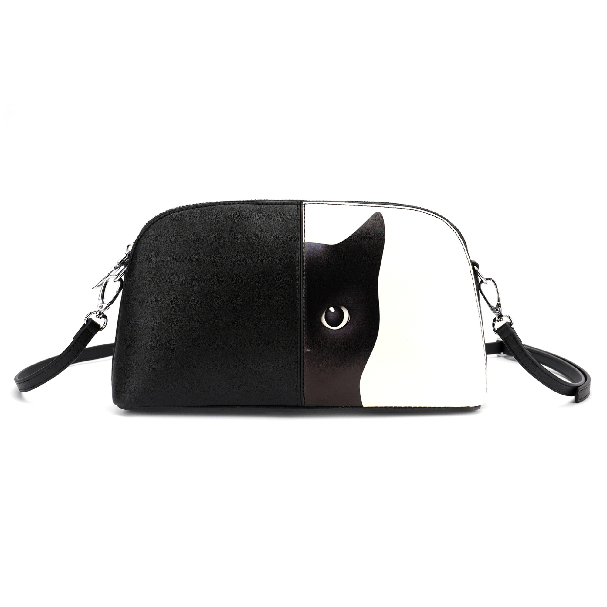 triple t studios handbags wallets black mercy black cat shoulder bag