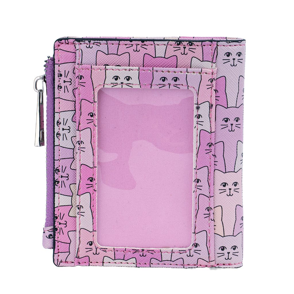 triple t studios handbags wallets purple pink happy cat wallet