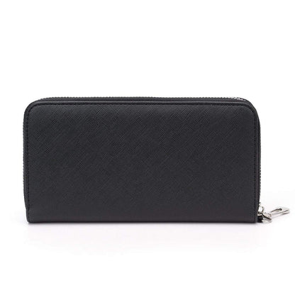 back of black cat wallet