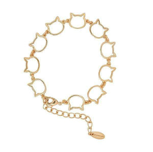 Cat Jewelry- gold cat bracelet