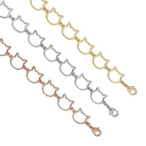 Cat Jewelry-cat bracelet/chain link design