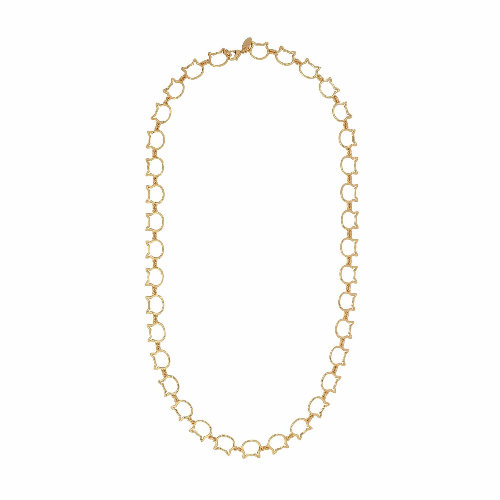 Cat Jewelry | gold cat necklace