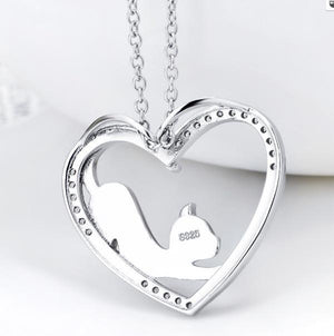 Cat Jewelry | My Heart Cat Necklace 3