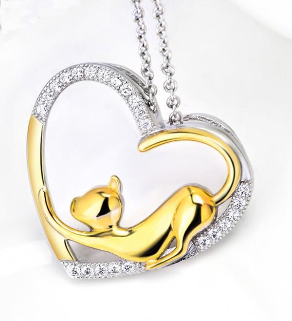 Cat Jewelry | My Heart Cat Necklace
