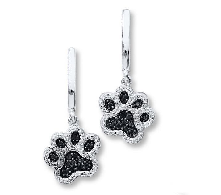 Cat Earrings | Paw Print Earrings