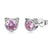 Cat Earrings-Pink crystal