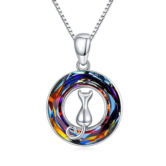 Cat Necklace-Rainbow Bridge Cat Necklace