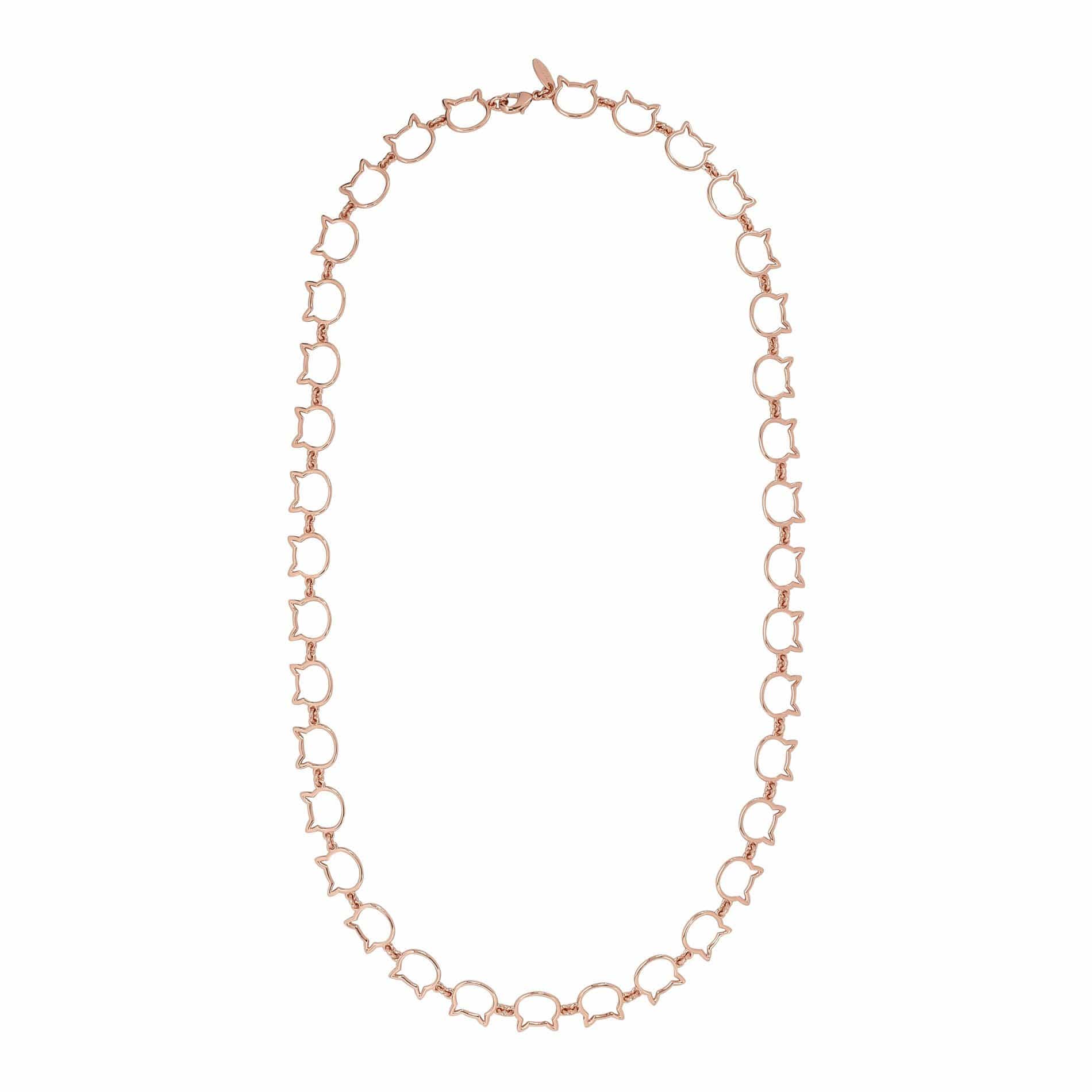 Cat Jewelry | rose gold cat necklace