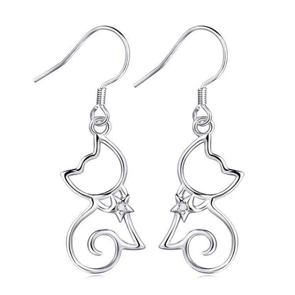 Cat Jewelry | Shining Star Earrings - Triple T Studios - 1