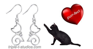 Cat Jewelry | Shining Star Earrings - Triple T Studios - 2