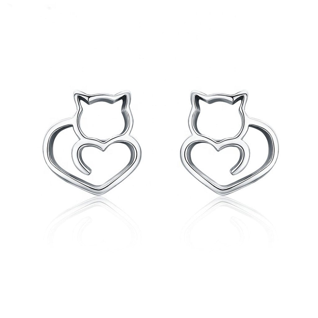 Shiny Happy Cat Earrings