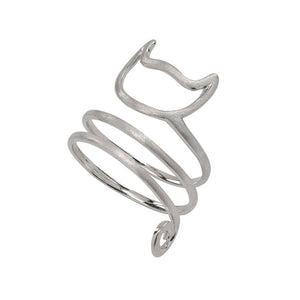 Cat Ring-Cat Tail Ring/ Silver