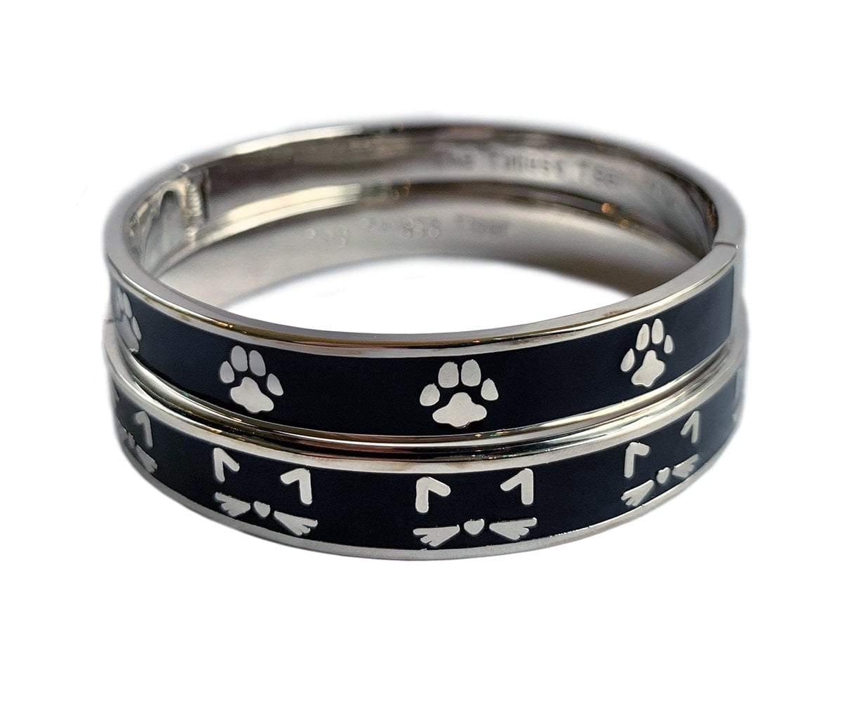cat bangle stack