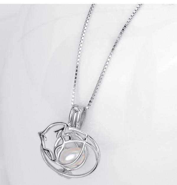 Buy 925 Sterling Silver Fox Design Cage Pendants for Pearl, Pearl Cages for  Pearl DIY Jewelry Making Online at desertcartINDIA