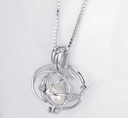 Cat Necklace-Pearl Cage Design