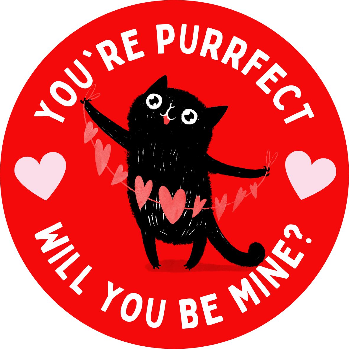 Cat Valentine Sticker | You're Purrfect