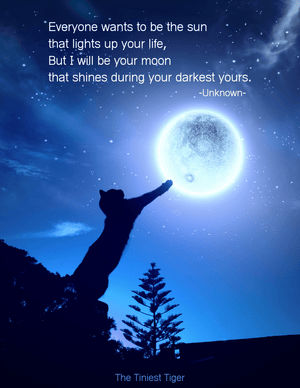 Cat Moon Quote Poster | Printable
