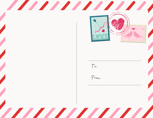 Cat Valentine Postcard | Special Delivery. Fur-st Class