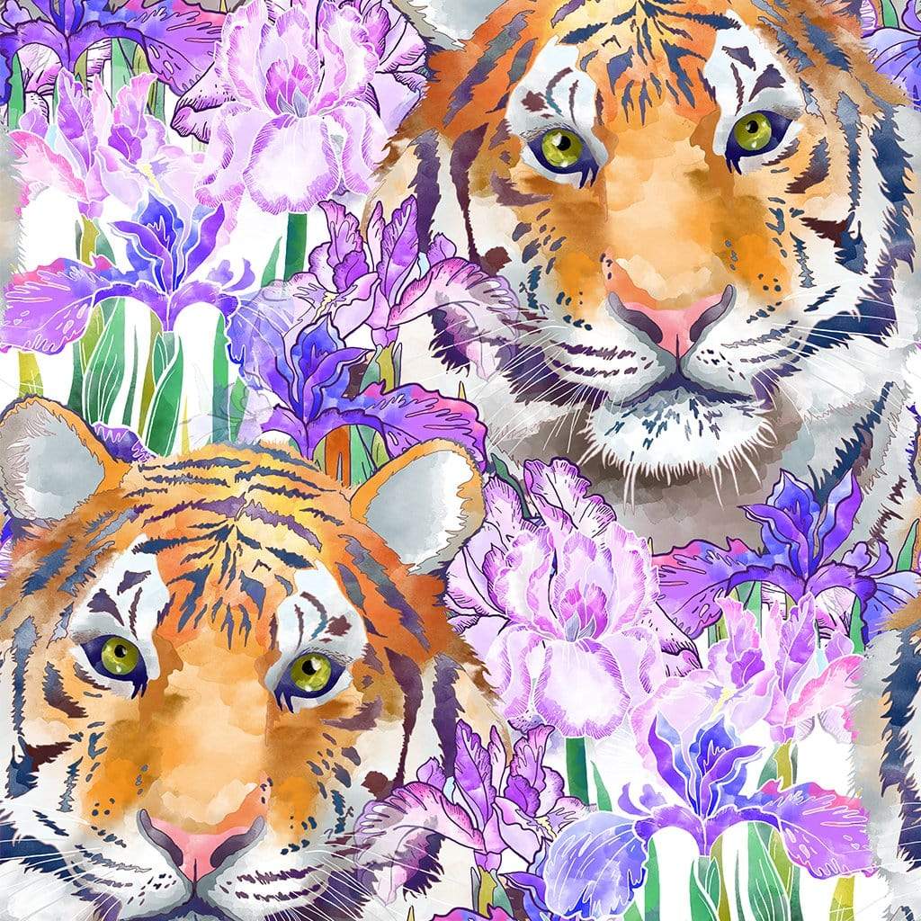 Tiger satin scarf