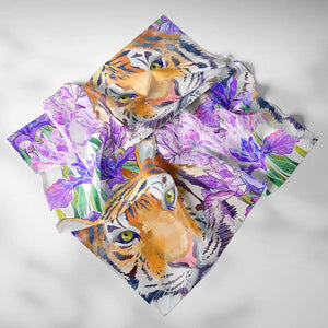Tiger & Iris scarf