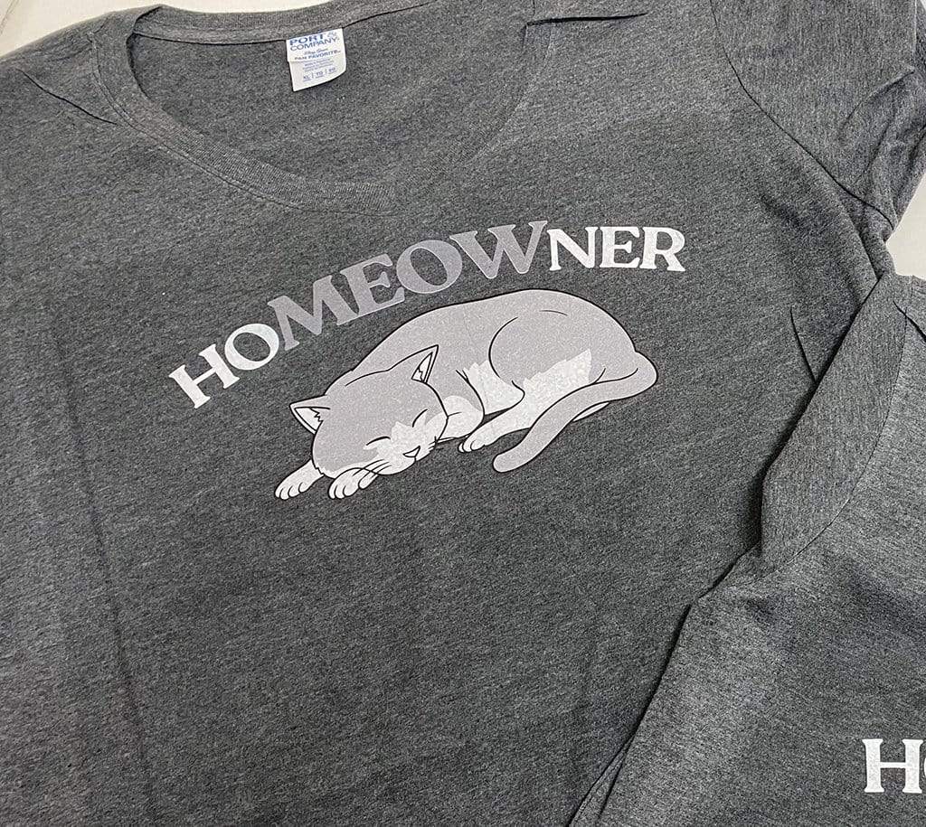 HoMEOWner cat t shirt