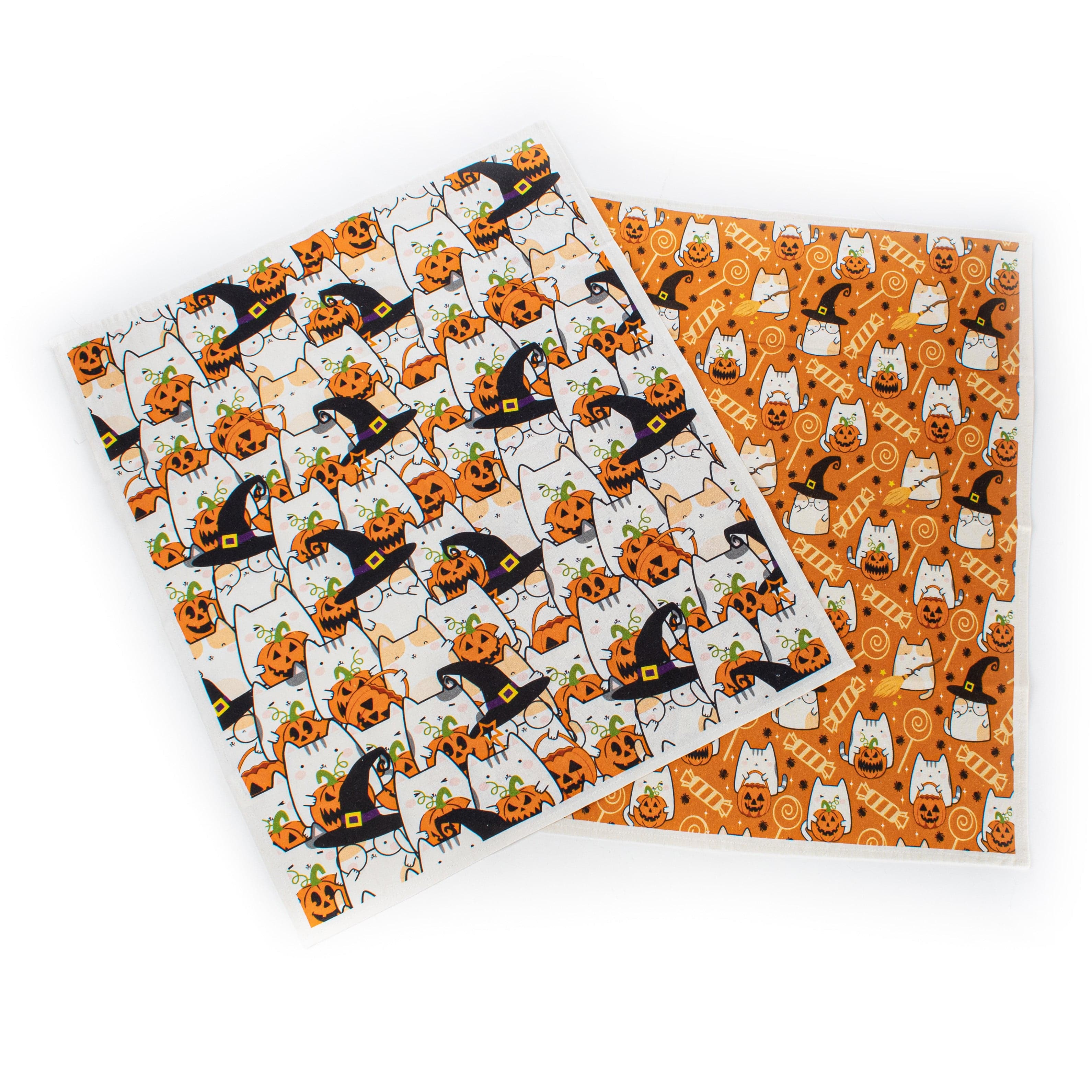 Halloween Pets Kitchen Towel - Fall Tea Towel - Halloween Cats in Cost –  Running Frog Studio