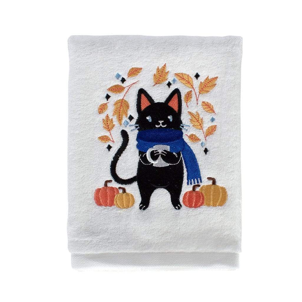 Cat & Pumpkins Hand Towel