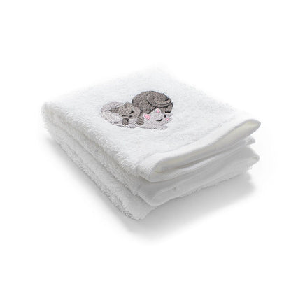 Embroidered Cat Nap Hand Towel