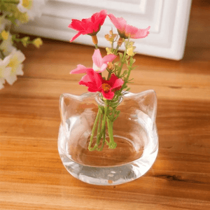 Small Glass Cat Vase